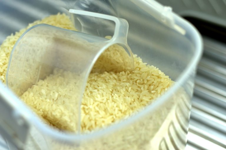 White rice in a bowl